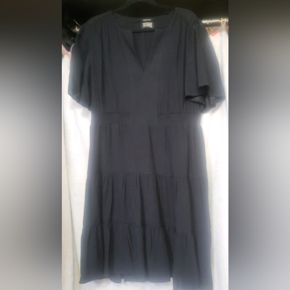 Scotch & Soda Amsterdam Black Teared Dress Size XL